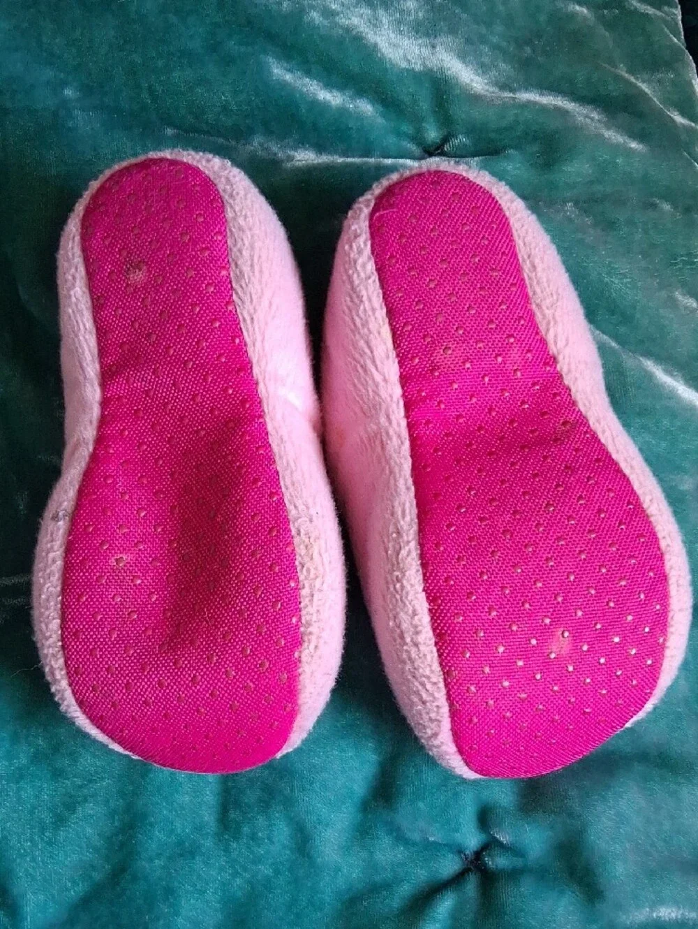 Girls Pink Wooden Shoe Slippers  Size 4-5 Toddler